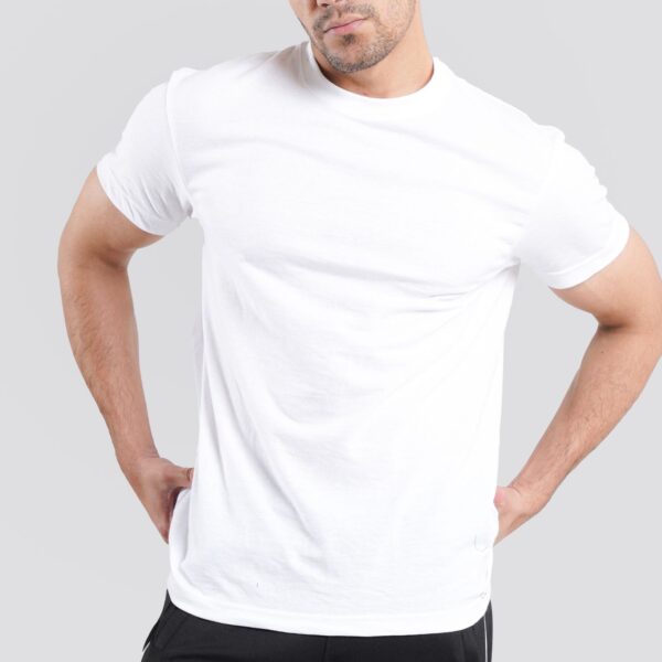 Supreme Urban Connection Short Sleeve Round Neck Cotton White T Shirt
