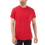 Supreme Kickin' Basic Short Sleeve Round Neck Cotton Striking Red T Shirt