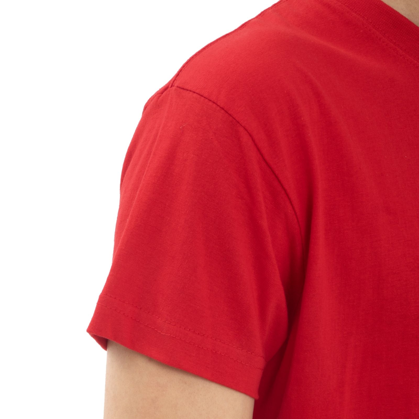 Supreme Kickin' Basic Short Sleeve Round Neck Cotton Striking Red T Shirt