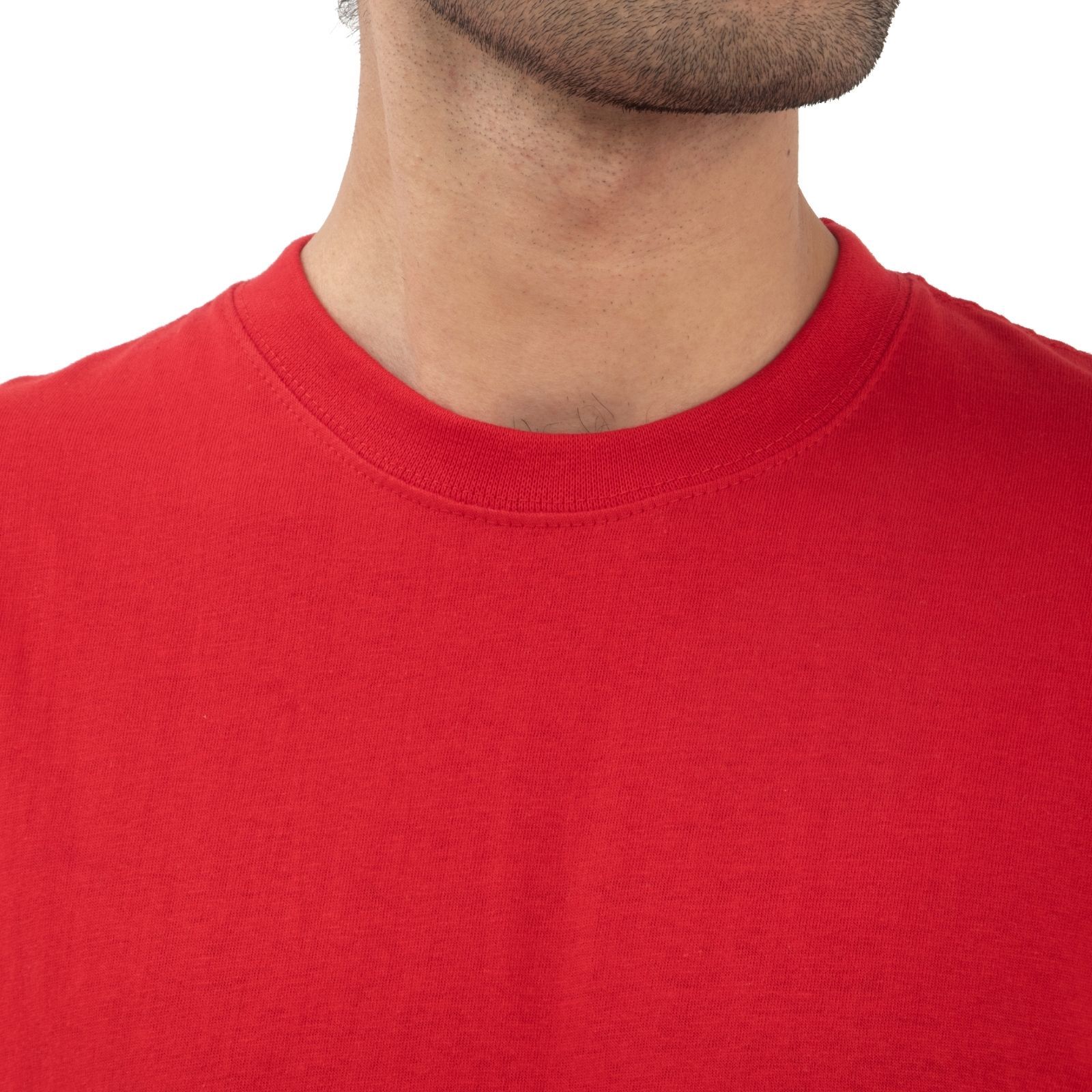 Supreme Kickin' Basic Short Sleeve Round Neck Cotton Striking Red T Shirt