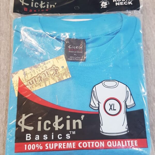 Supreme Short Sleeve Round Neck Cotton T-Shirt in Tarquish. Designed with soft, breathable cotton, this tee combines a unique color with classic streetwear appeal, offering both comfort and a fresh look for your casual outfits.