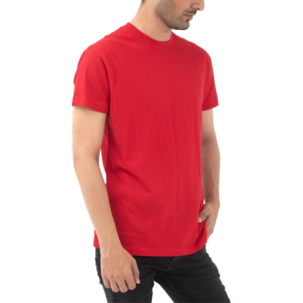 Supreme Kickin' Basic Short Sleeve Round Neck Cotton Striking Red T Shirt