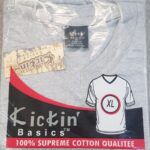 Supreme Kickin' Basic Short Sleeve V Neck Cotton H.GRAY  T Shirt