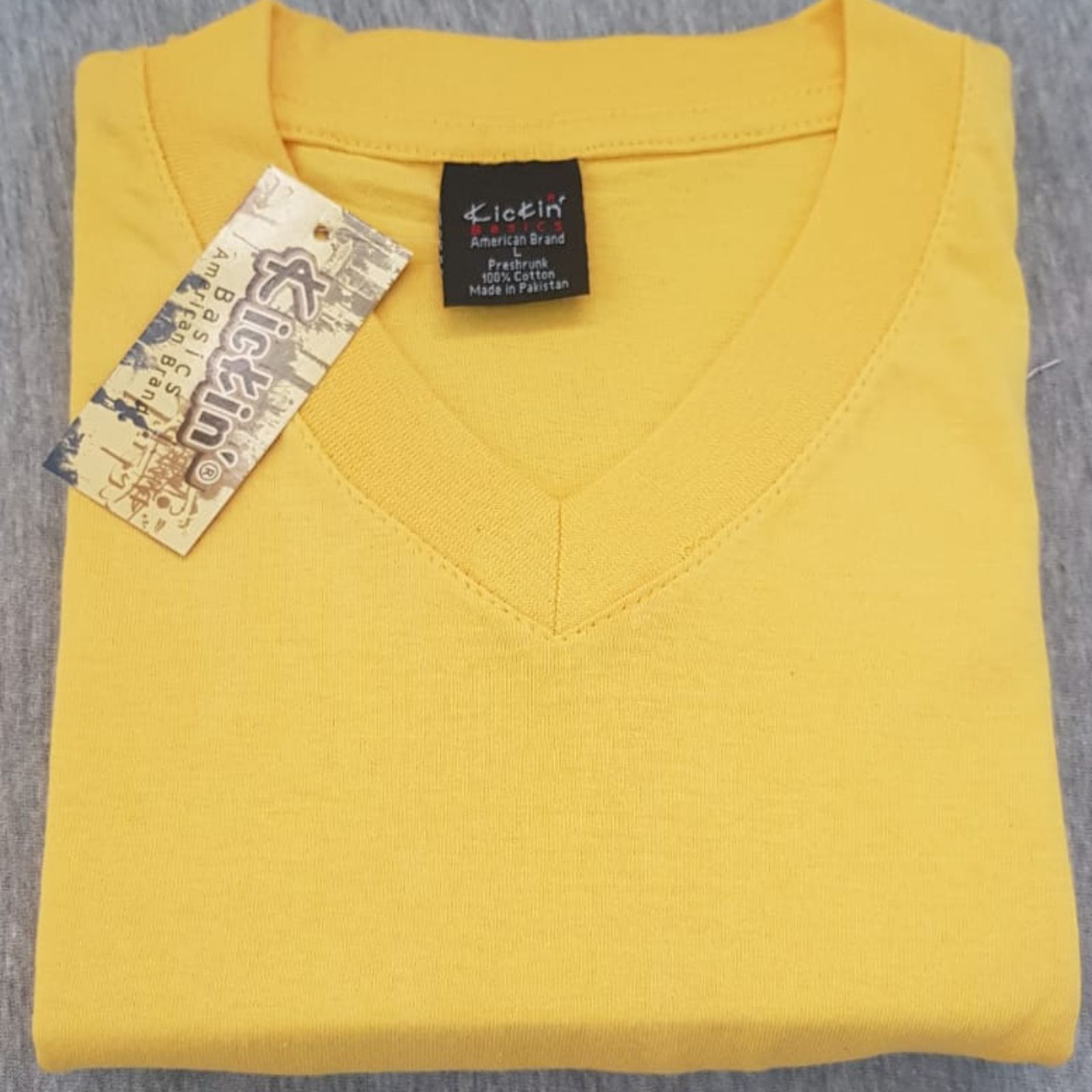 Supreme Kickin' Basic Short Sleeve V Neck 100%  Cotton T Shirt Pack of 6