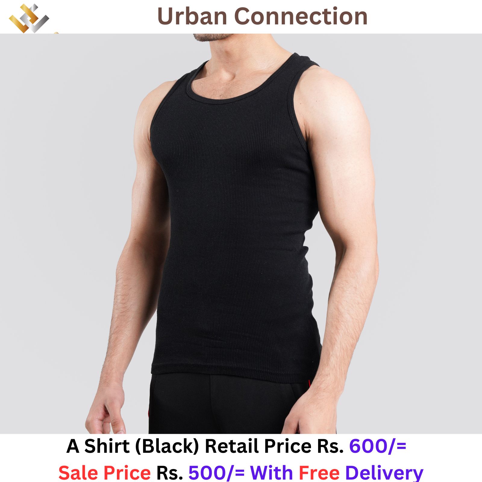 Supreme Urban Connection Cotton Black A Shirt