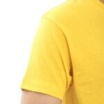 Supreme Kickin' Basic Short Sleeve Round Neck Cotton Bold Yellow T Shirt