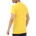 Supreme Kickin' Basic Short Sleeve Round Neck Cotton Bold Yellow T Shirt