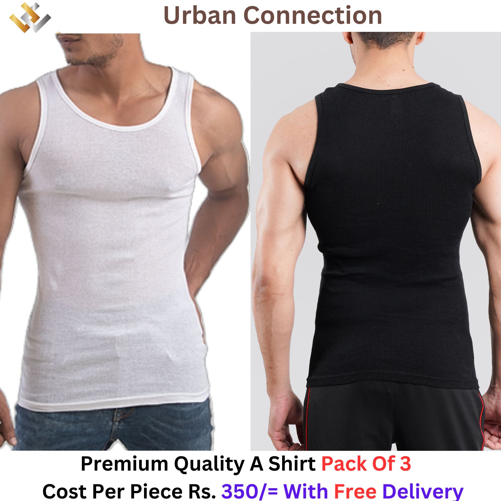 Supreme Urban Connection A Shirts Pack of 3