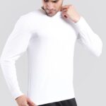 Premium Urban Connection Long Sleeve 60% Cotton & 40% Polyester White T Shirt