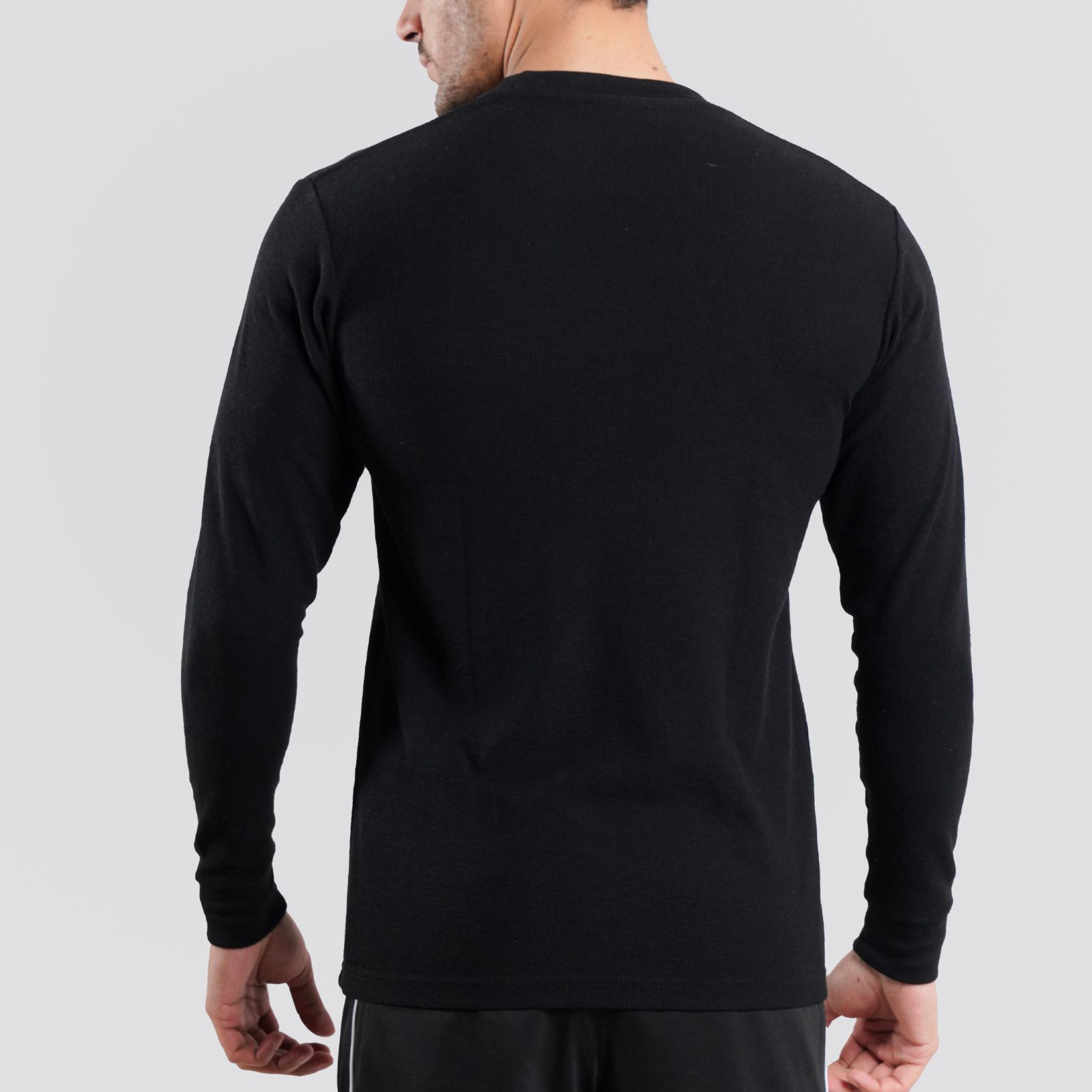 Premium Urban Connection Long Sleeve 60% Cotton & 40% Polyester Black T Shirt