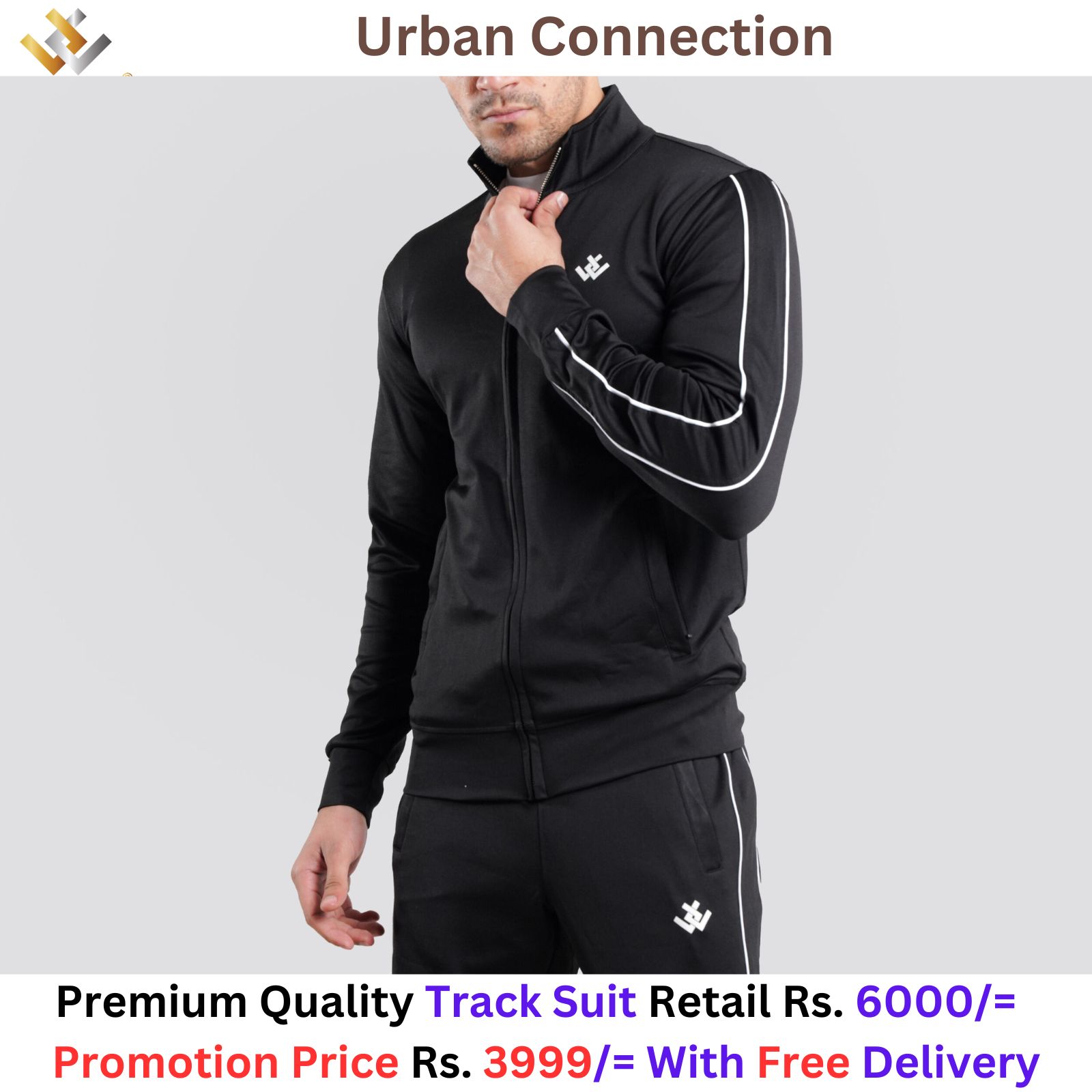 Men and Women TrackSuit With Double Piping
