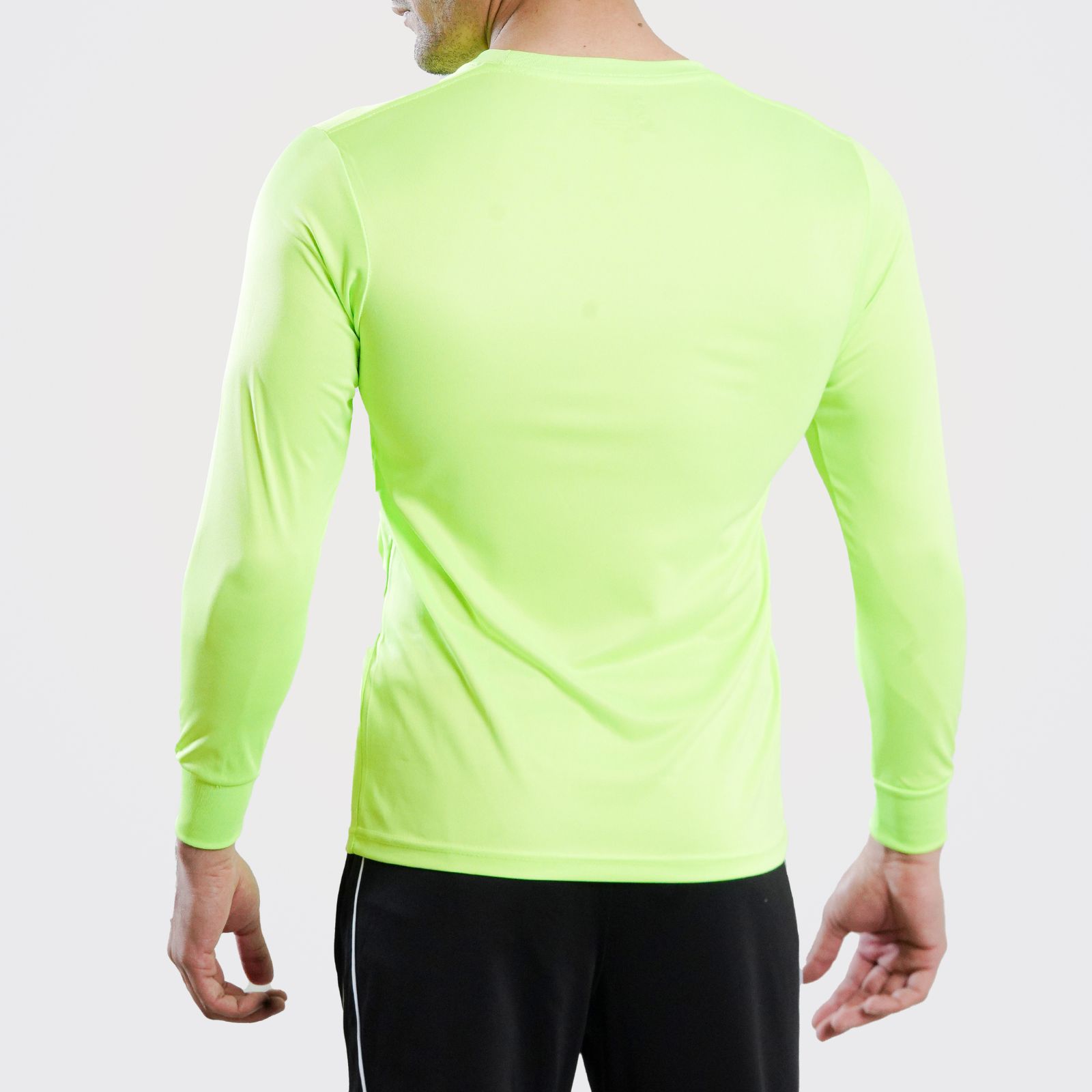 Long Sleeve Neon Green Dry Fit 100% Polyster Shirt