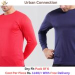 Urban Connection Long Sleeve Neon  Dry Fit Tee Pack Of 6
