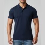 Supreme Urban Connection  Short Sleeve Round Neck Cotton Blue Polo Shirts