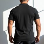 Supreme Urban Connection  Short Sleeve Round Neck Cotton Black Polo Shirts