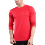 Long Sleeve Neon Red Dry Fit 100% Polyster Shirts