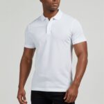 Supreme Urban Connection  Short Sleeve Round Neck Cotton White Polo Shirts