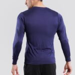 Long Sleeve Neon Blue Dry Fit 100% Polyster Shirts