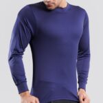 Long Sleeve Neon Blue Dry Fit 100% Polyster Shirts