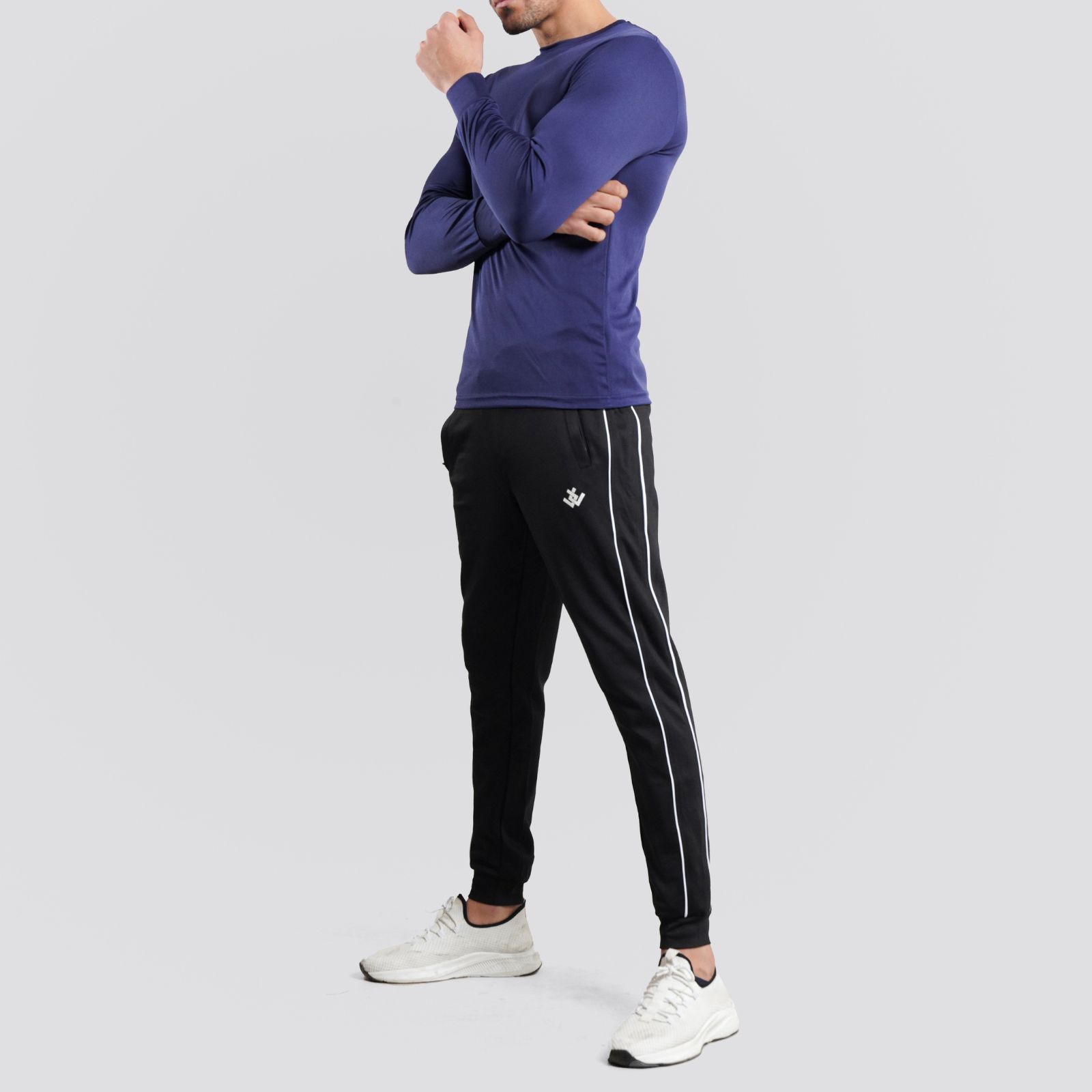 Long Sleeve Neon Blue Dry Fit 100% Polyster Shirts