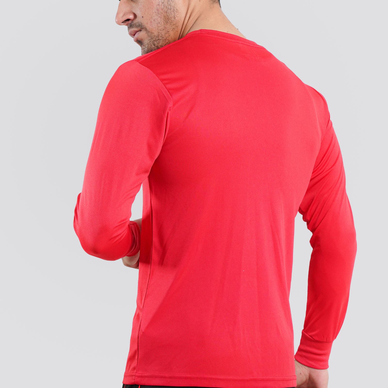Long Sleeve Neon Red Dry Fit 100% Polyster Shirts