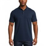 Supreme Urban Connection  Short Sleeve Round Neck Cotton Blue Polo Shirts
